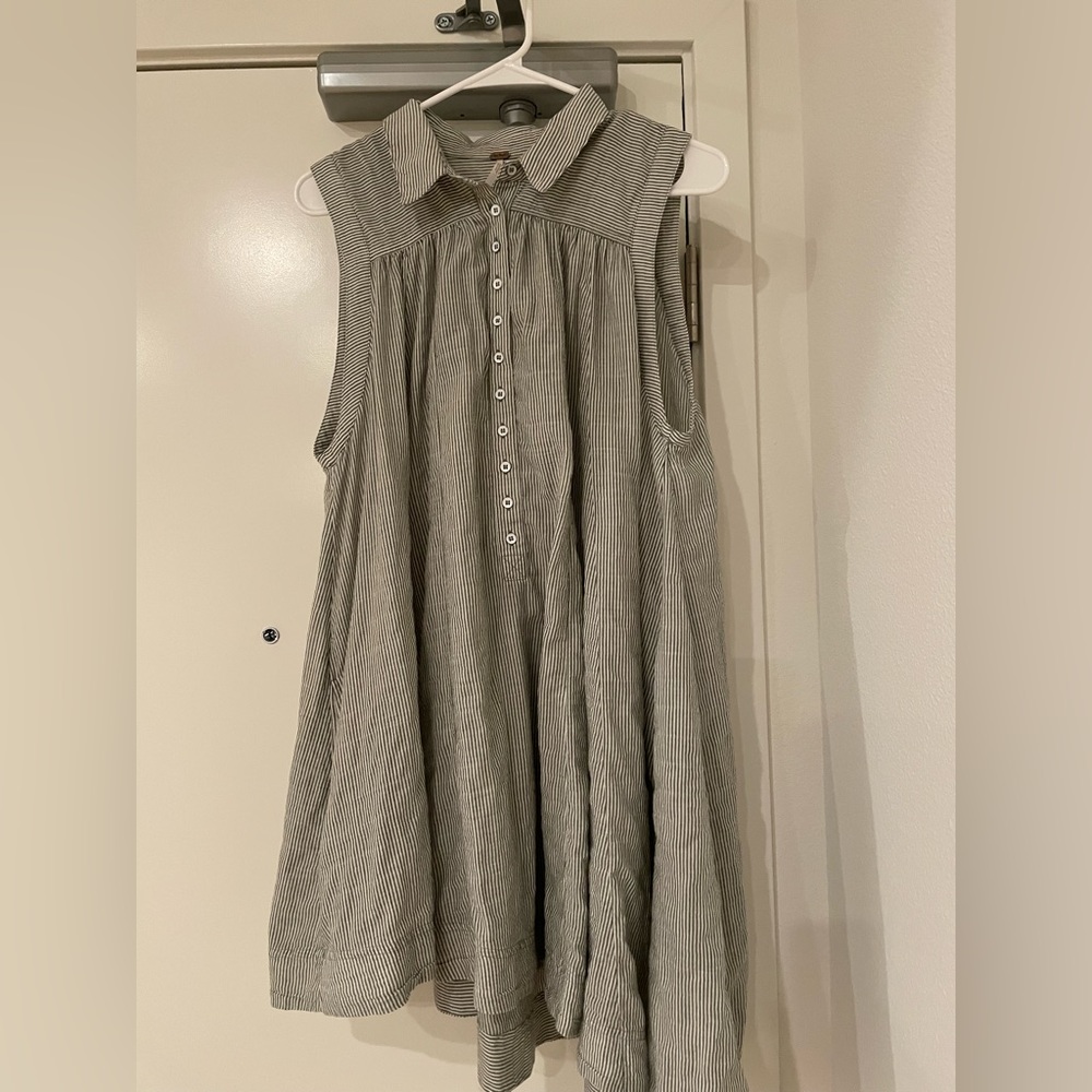 Free People Striped Blouse Dress
